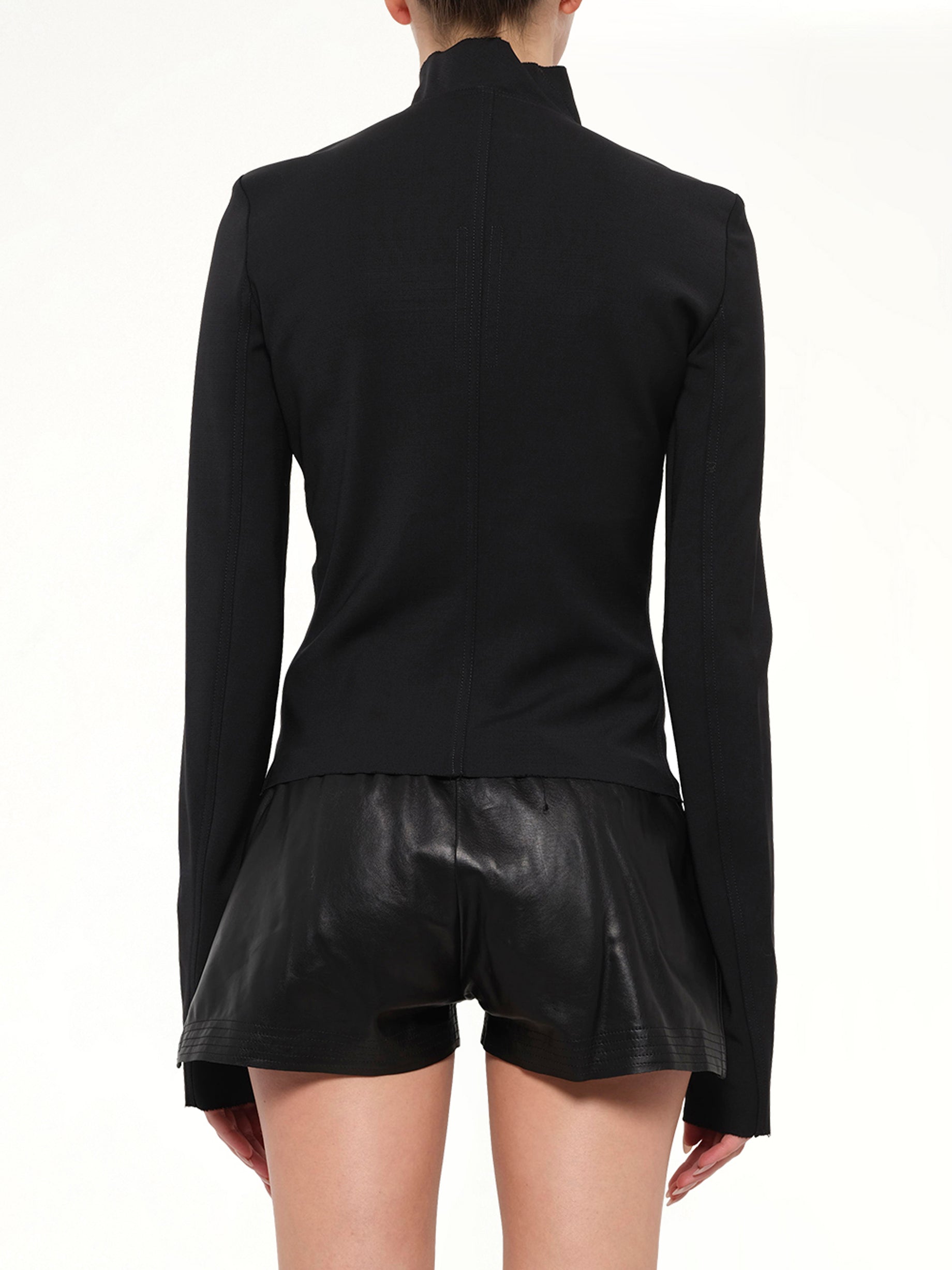 Stretch Wool Gary Jacket in Black