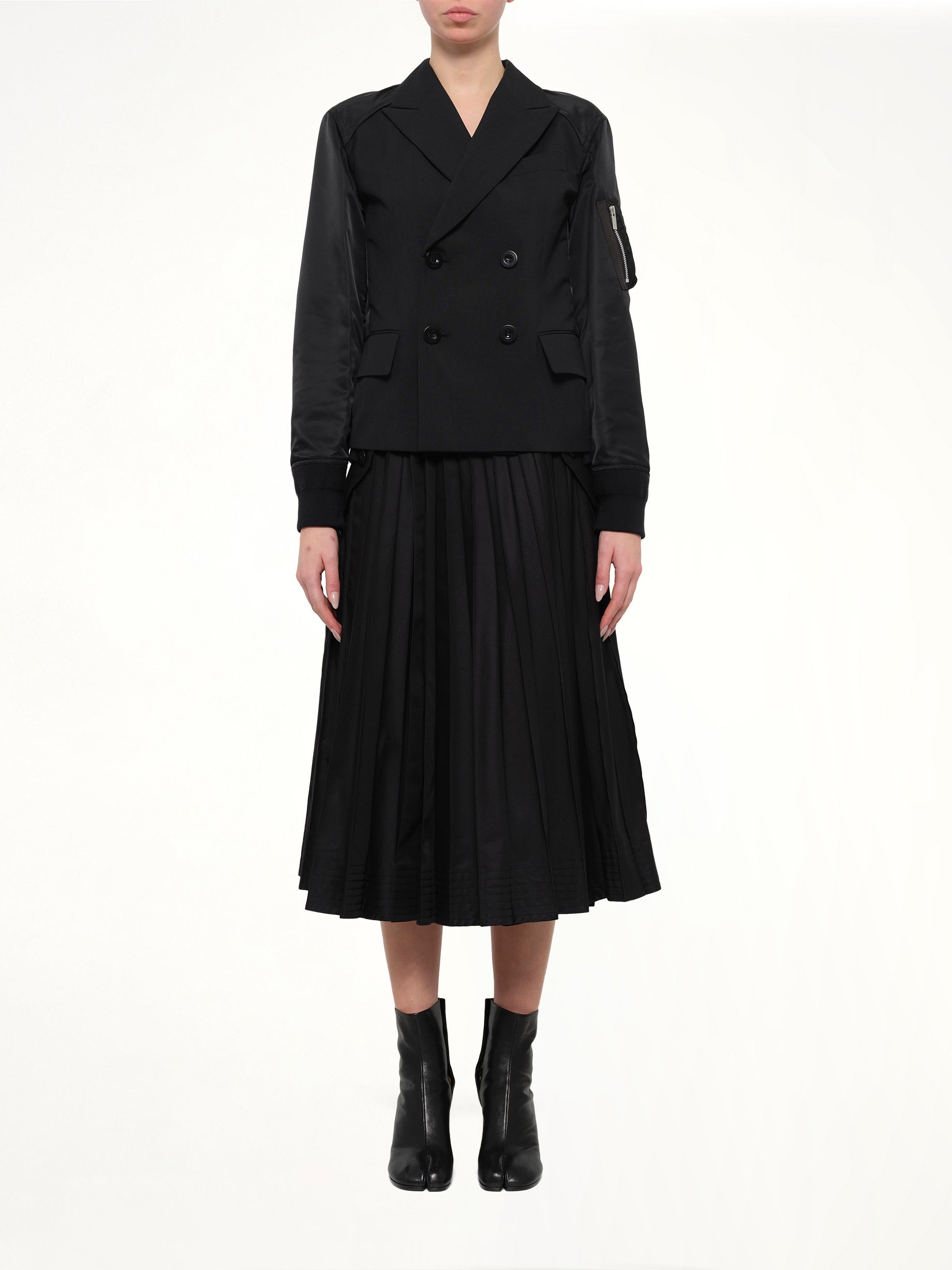 Suiting x Nylon Twill Jacket in Black