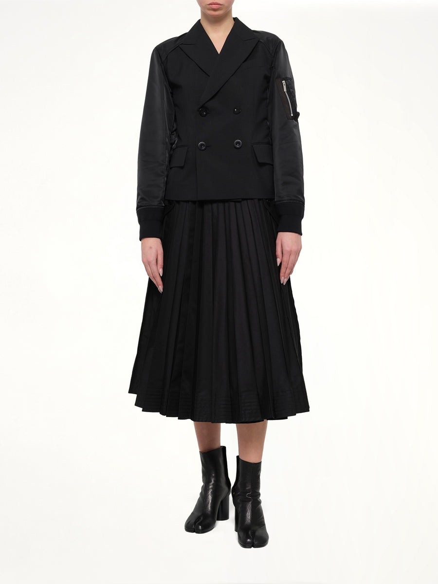 Suiting x Nylon Twill Jacket in Black