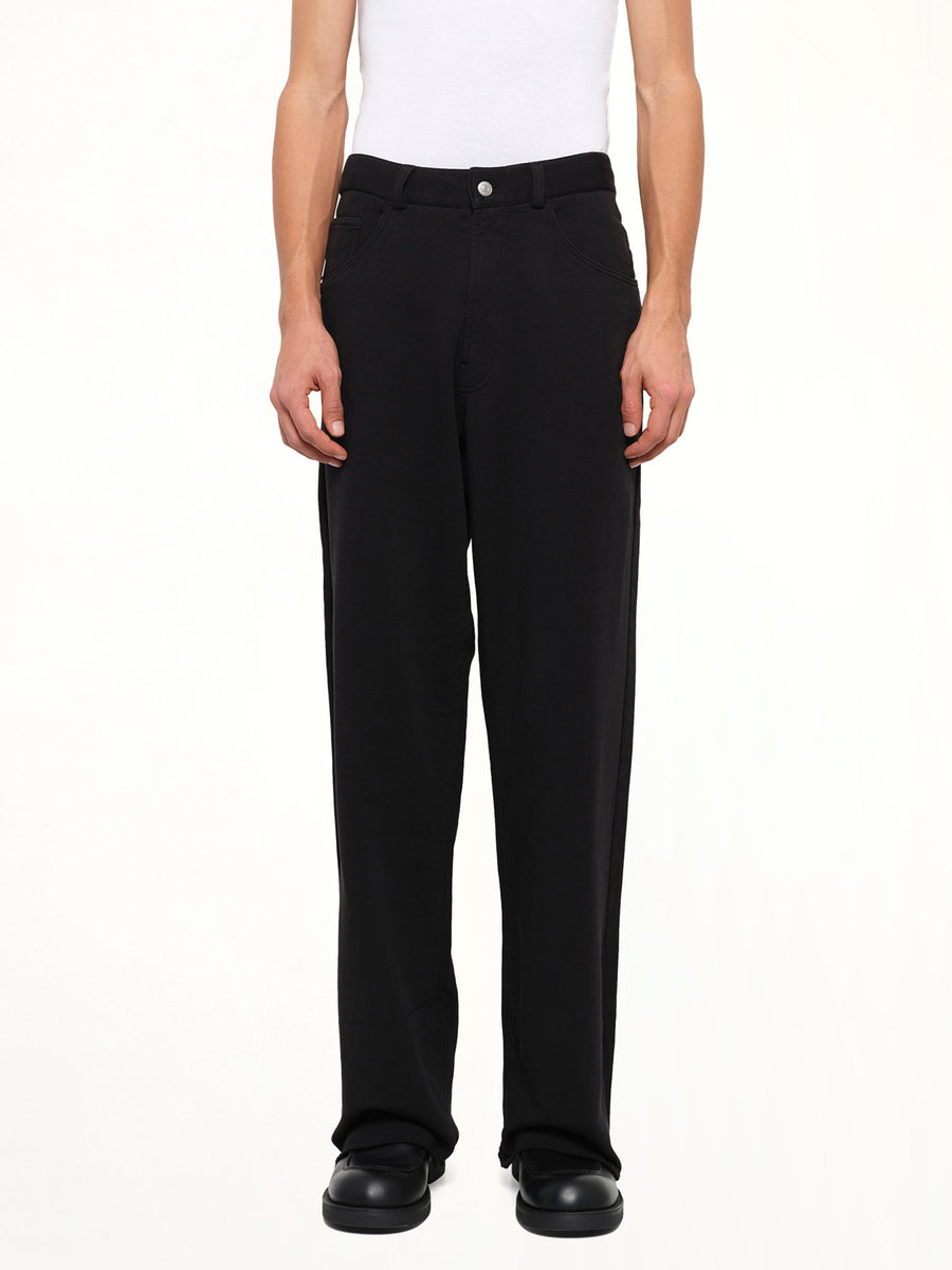 Sweat 5 Pocket Pants in Black