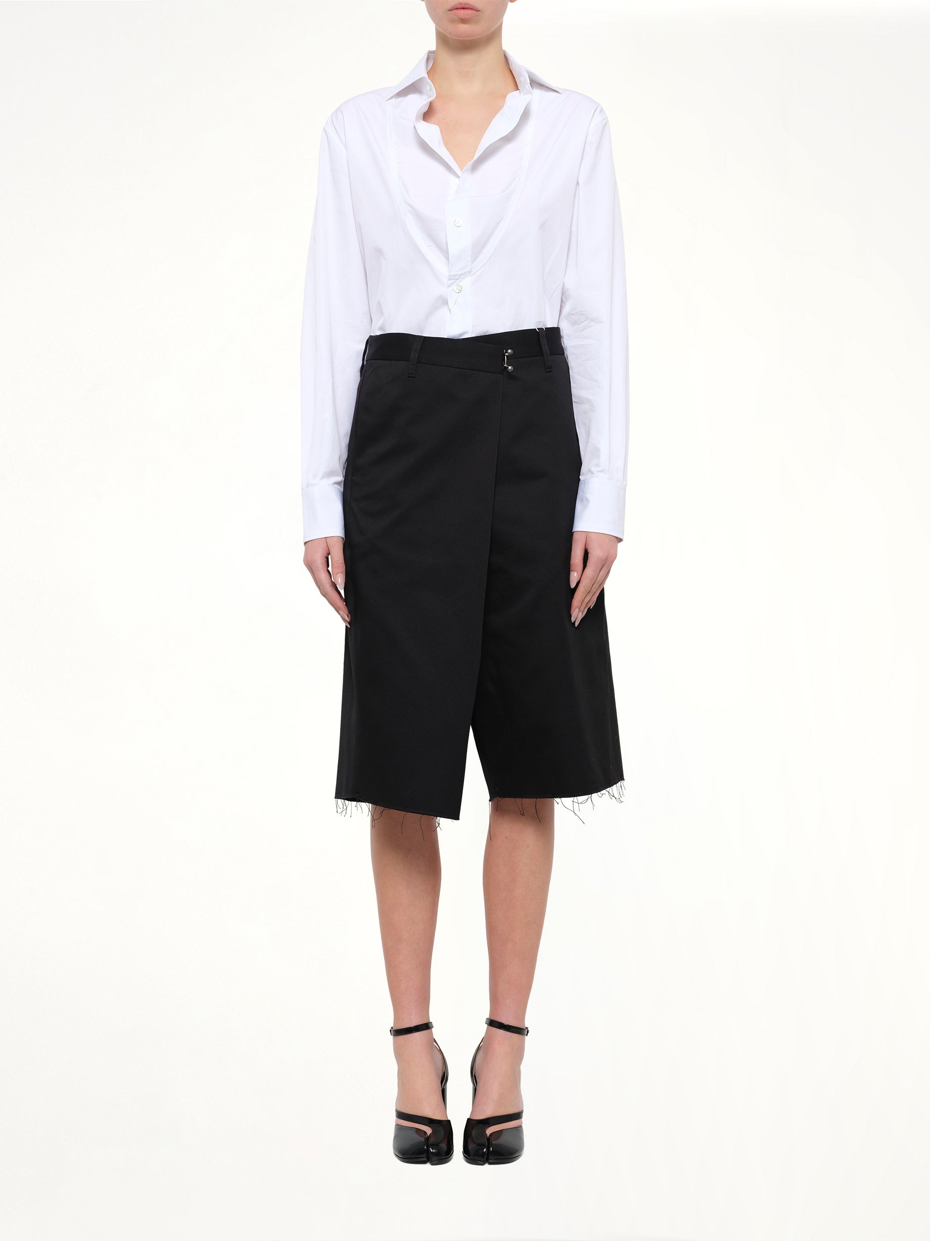 Wrap Shorts in Black