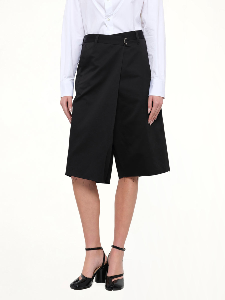 Wrap Shorts in Black