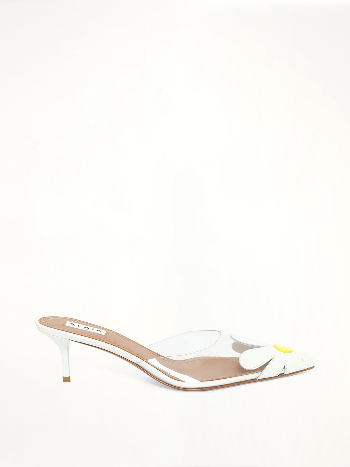 Bloom Mules in Lemon/White