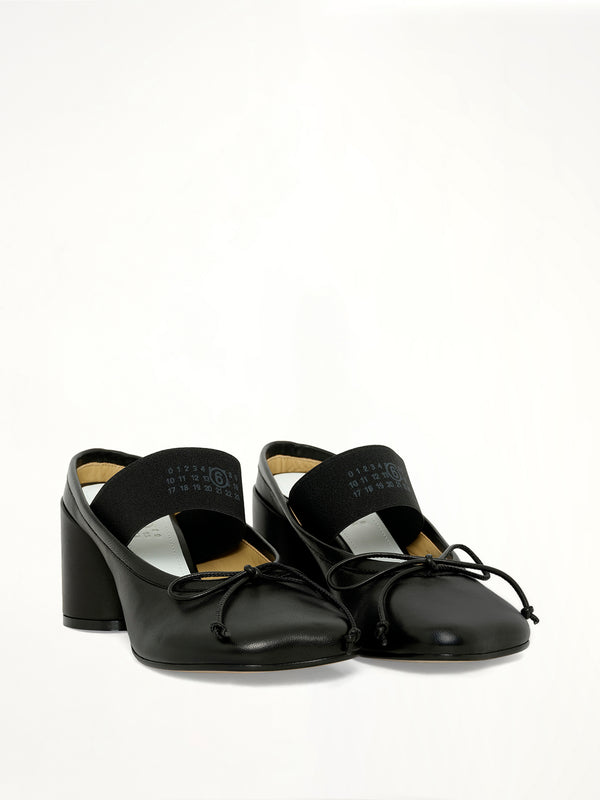Elastic Band Sandal in Black