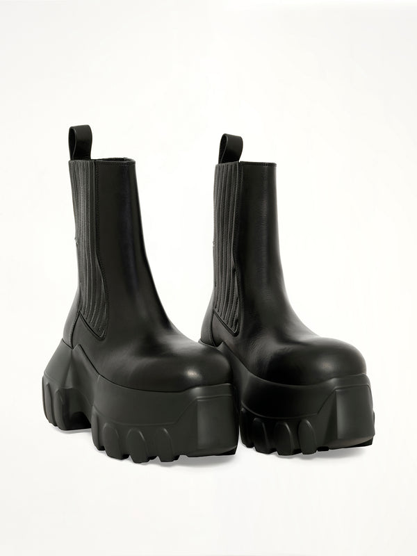 Beatle Mega Tractor Boots in Black
