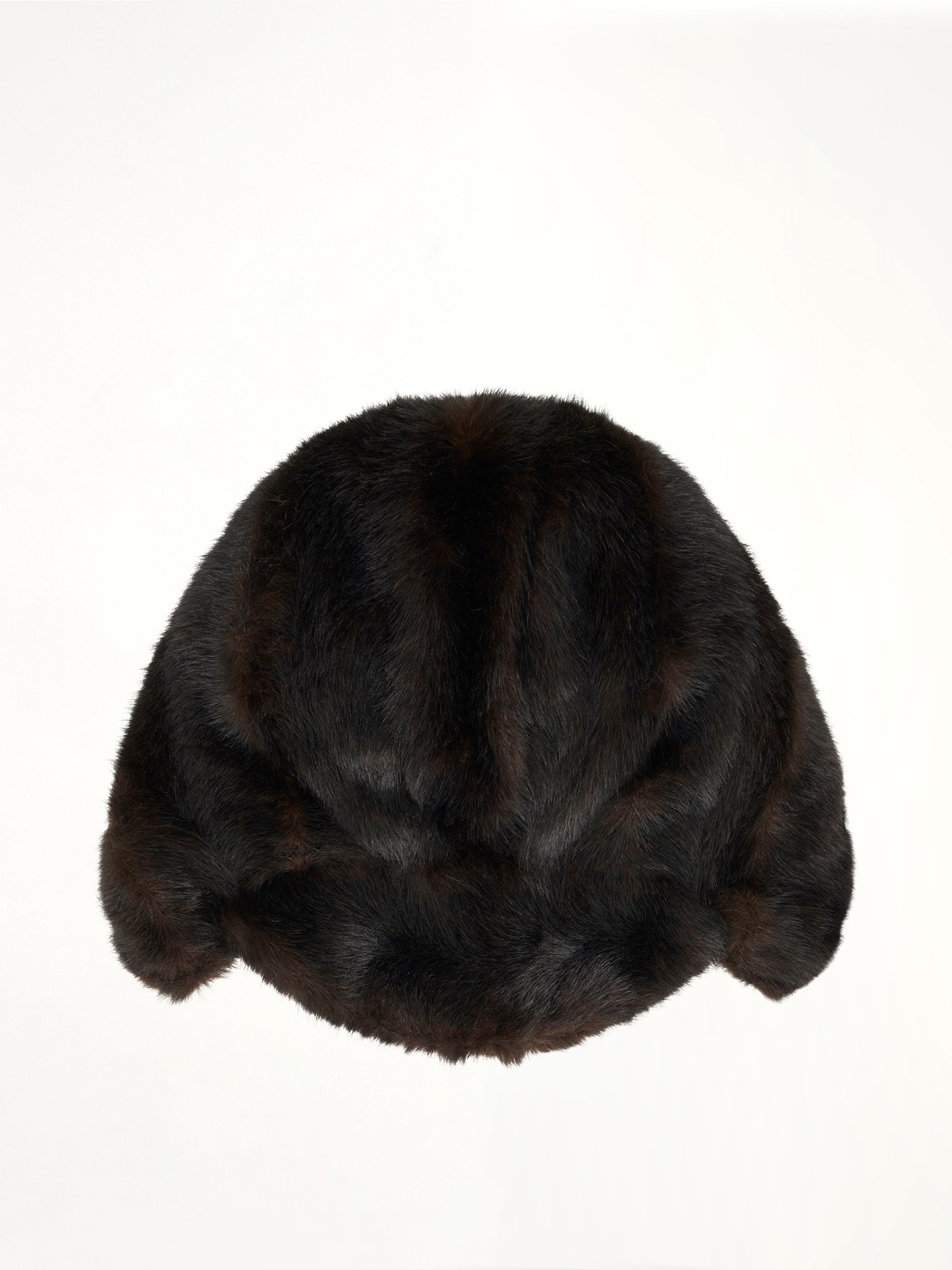 Faux Fur Hat in Brown