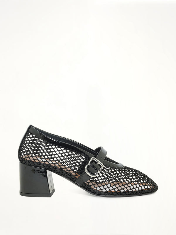 Fishnet Pumps H55 in Black