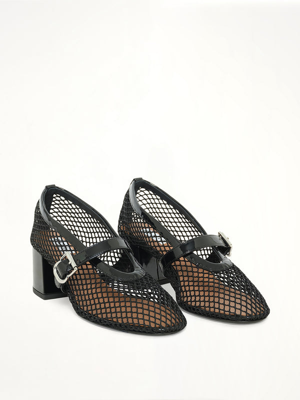 Fishnet Pumps H55 in Black