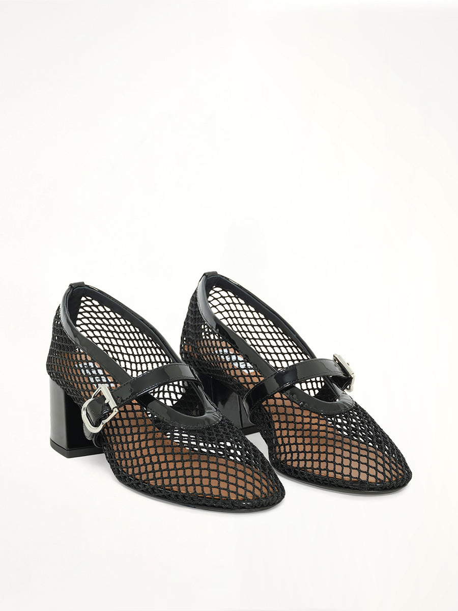 Fishnet Pumps H55 in Black