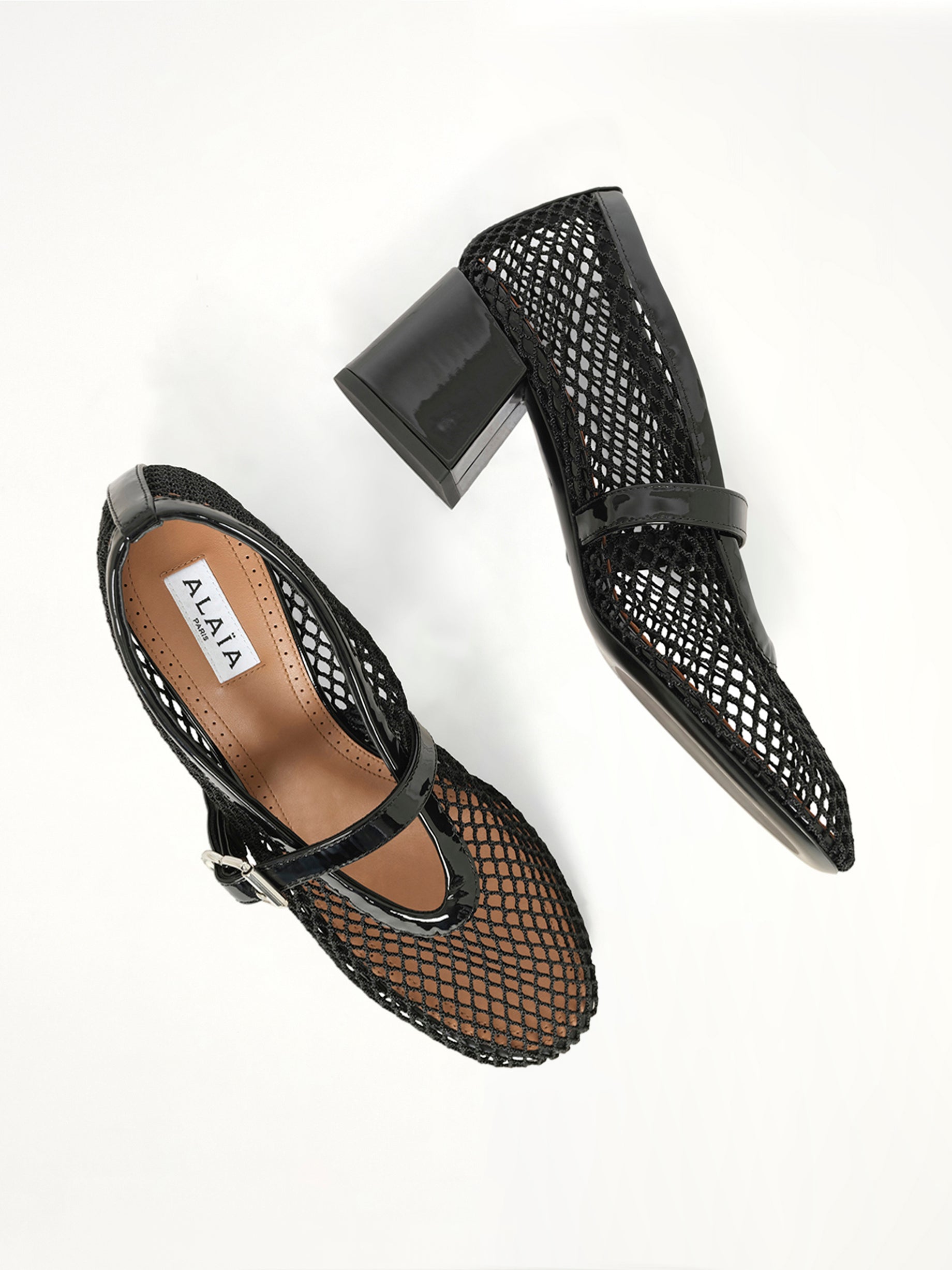 Fishnet Pumps H55 in Black