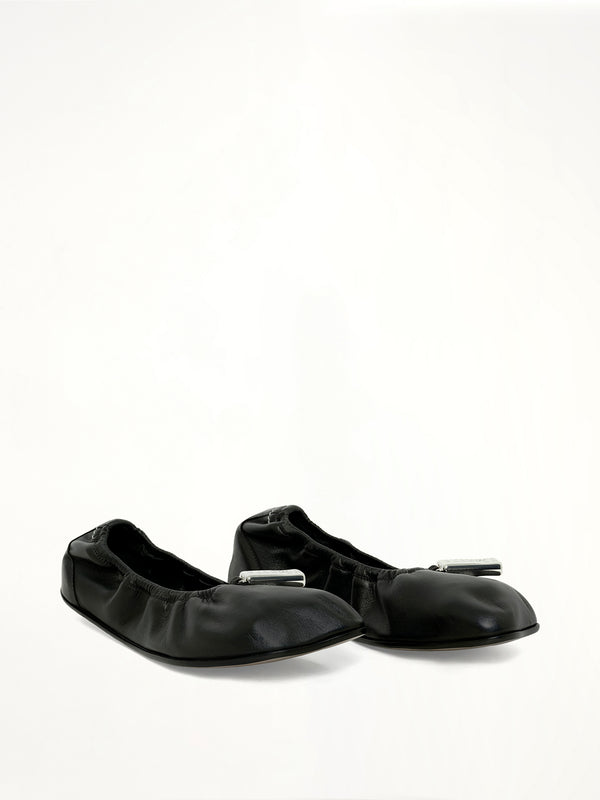 Lock Ballet Shoe in Black