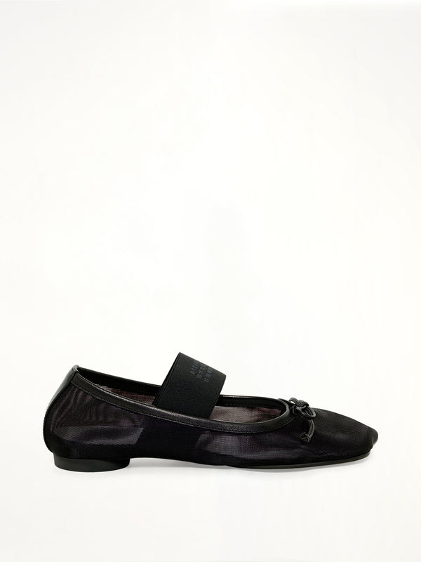 Mesh Ballet Shoe in Black