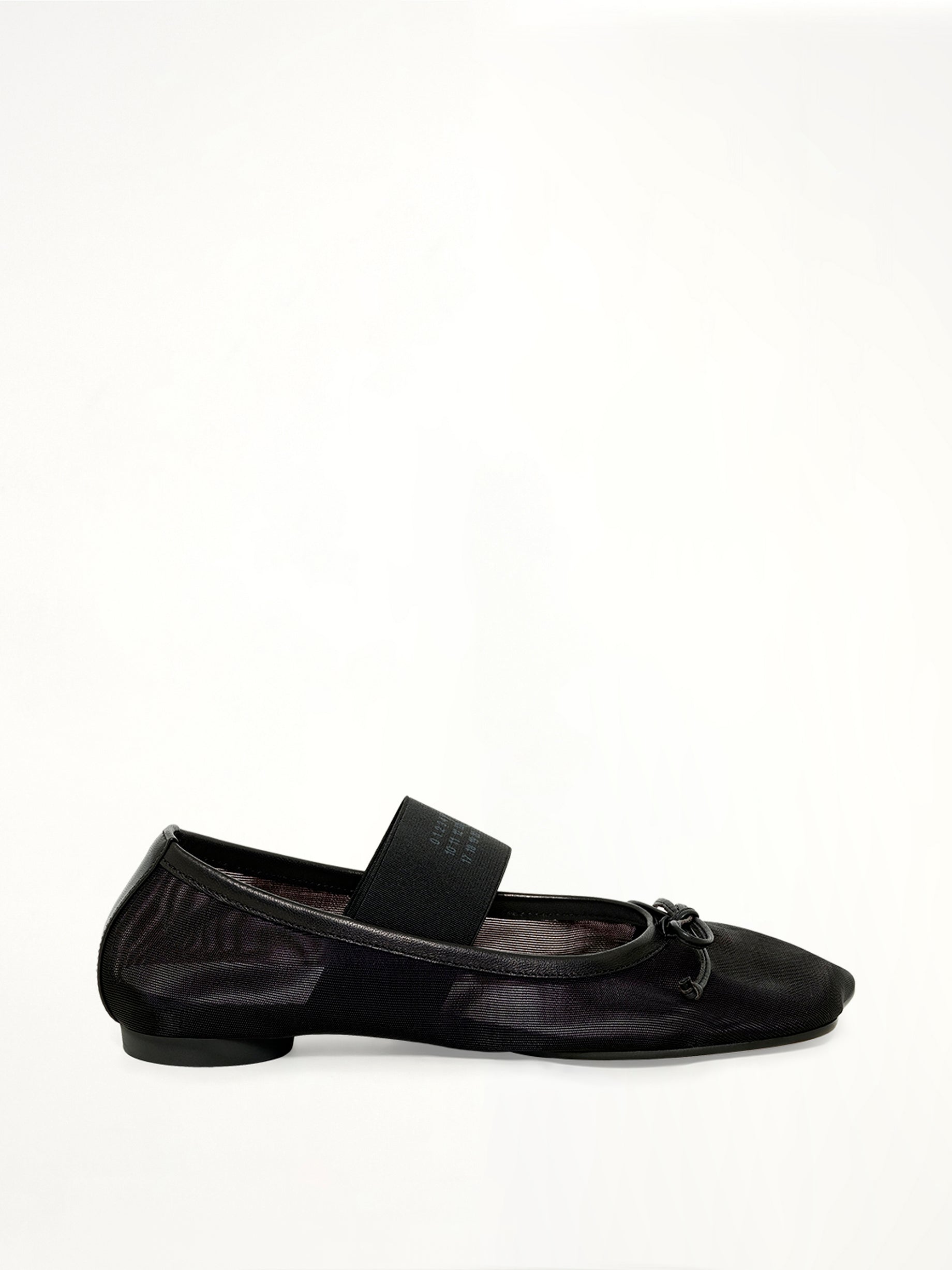 Mesh Ballet Shoe in Black
