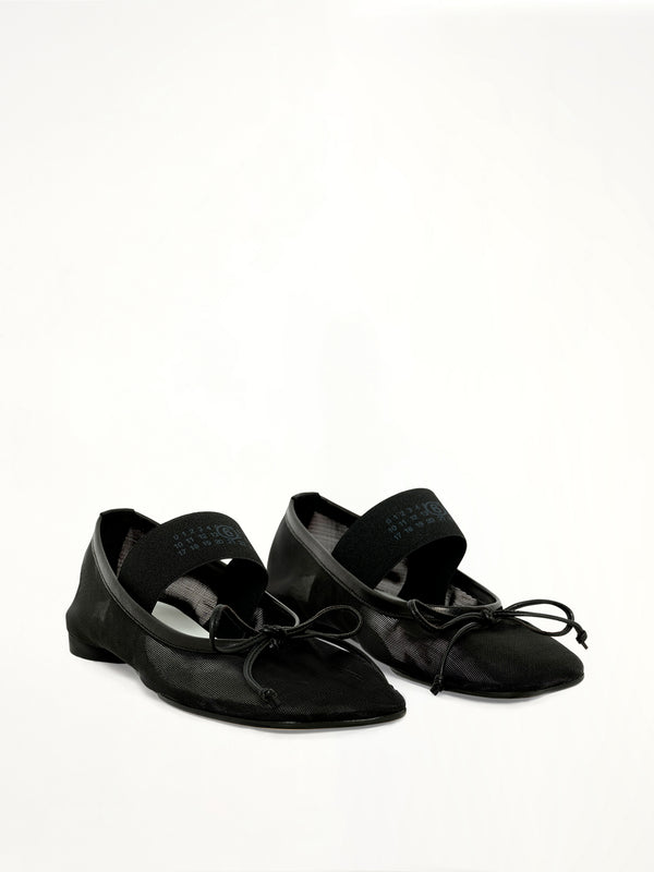 Mesh Ballet Shoe in Black