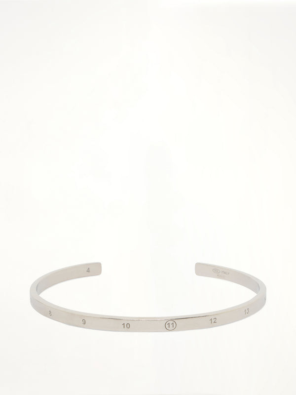 Number Reference Cuff 4mm in Semi Matt Palladium