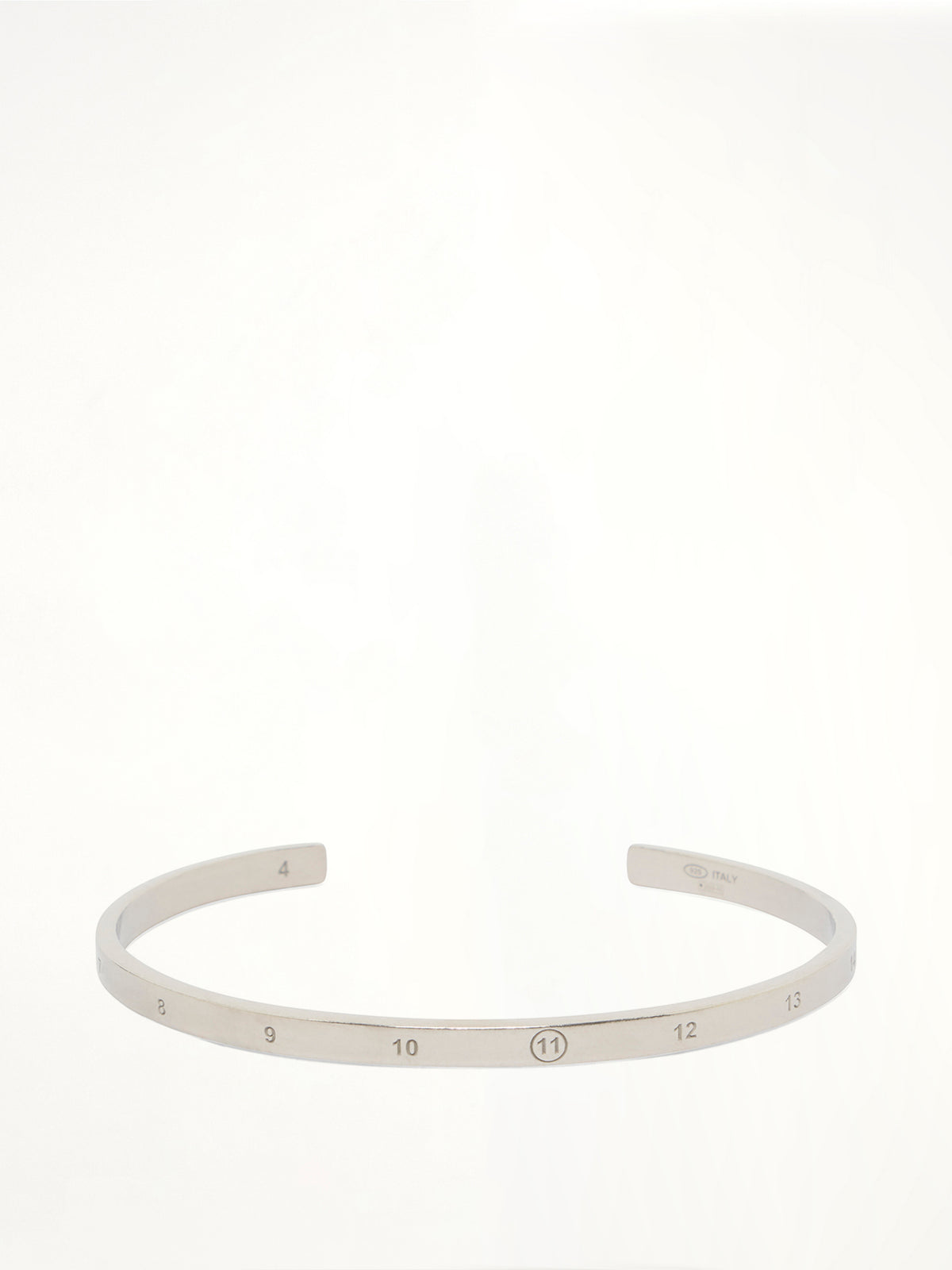 Number Reference Cuff 4mm in Semi Matt Palladium