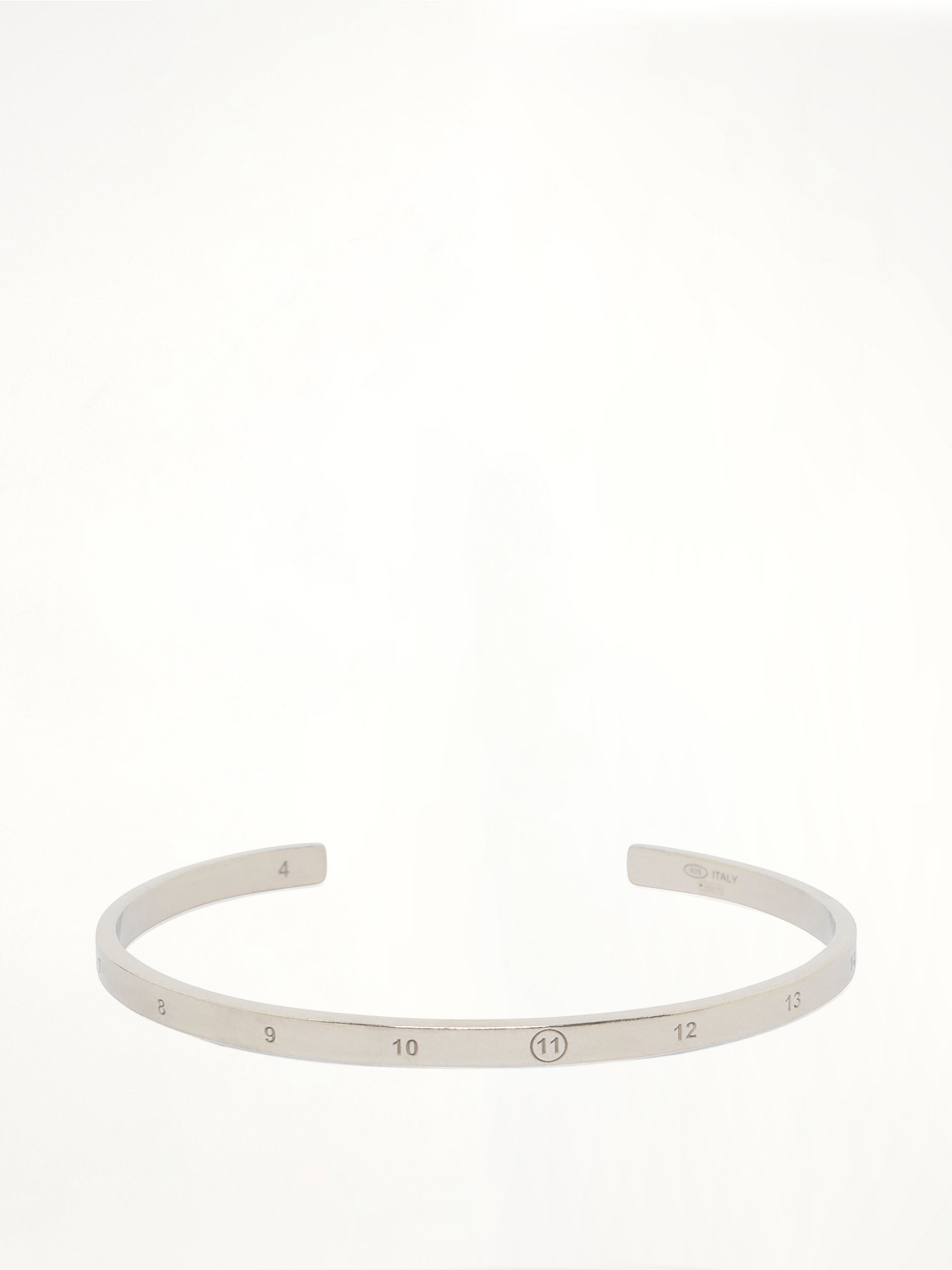 Number Reference Cuff 4mm in Semi Matt Palladium