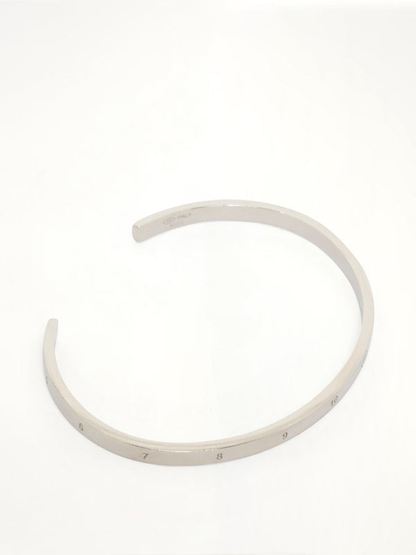 Number Reference Cuff 4mm in Semi Matt Palladium