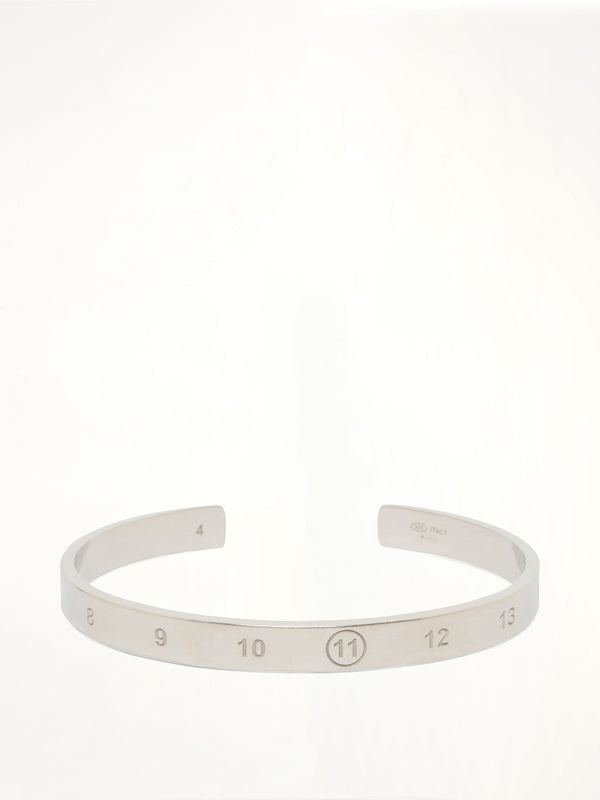 Number Reference Cuff 6.5mm in Semi Matt Palladium