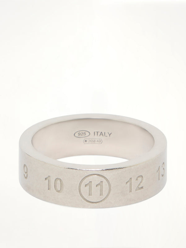 Number Reference Ring 6.5mm in Palladium