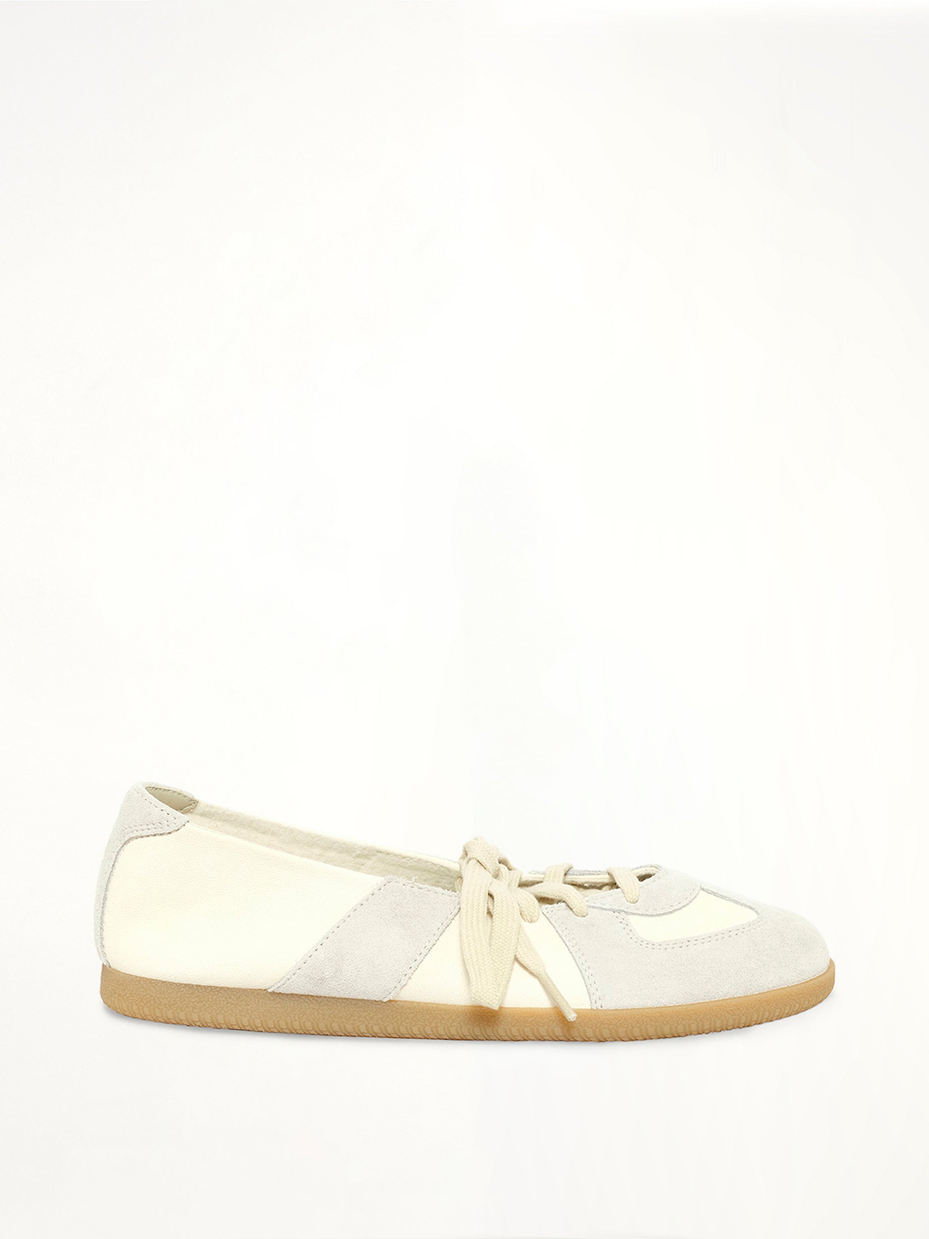 Replica Soft Laced Ballets in Bleached Sand