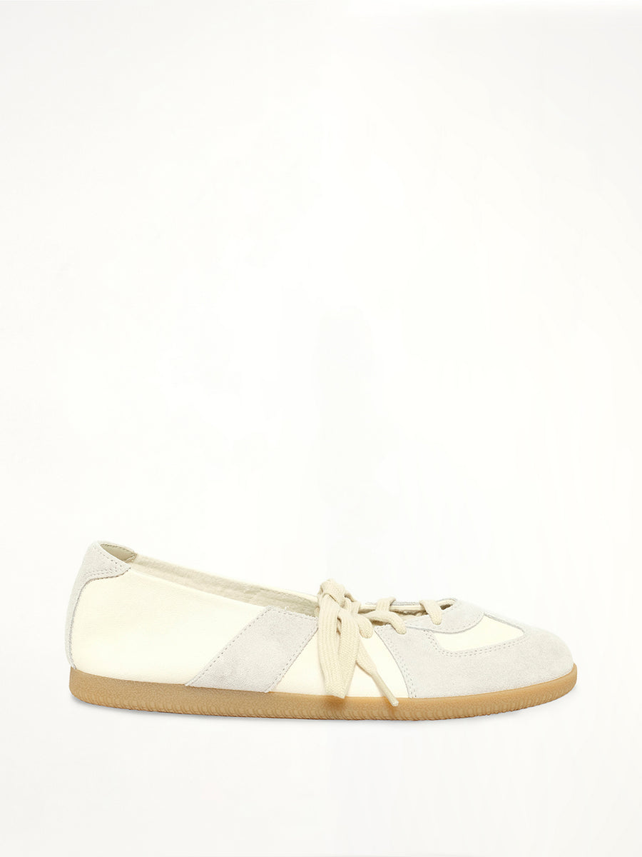 Replica Soft Laced Ballets in Bleached Sand
