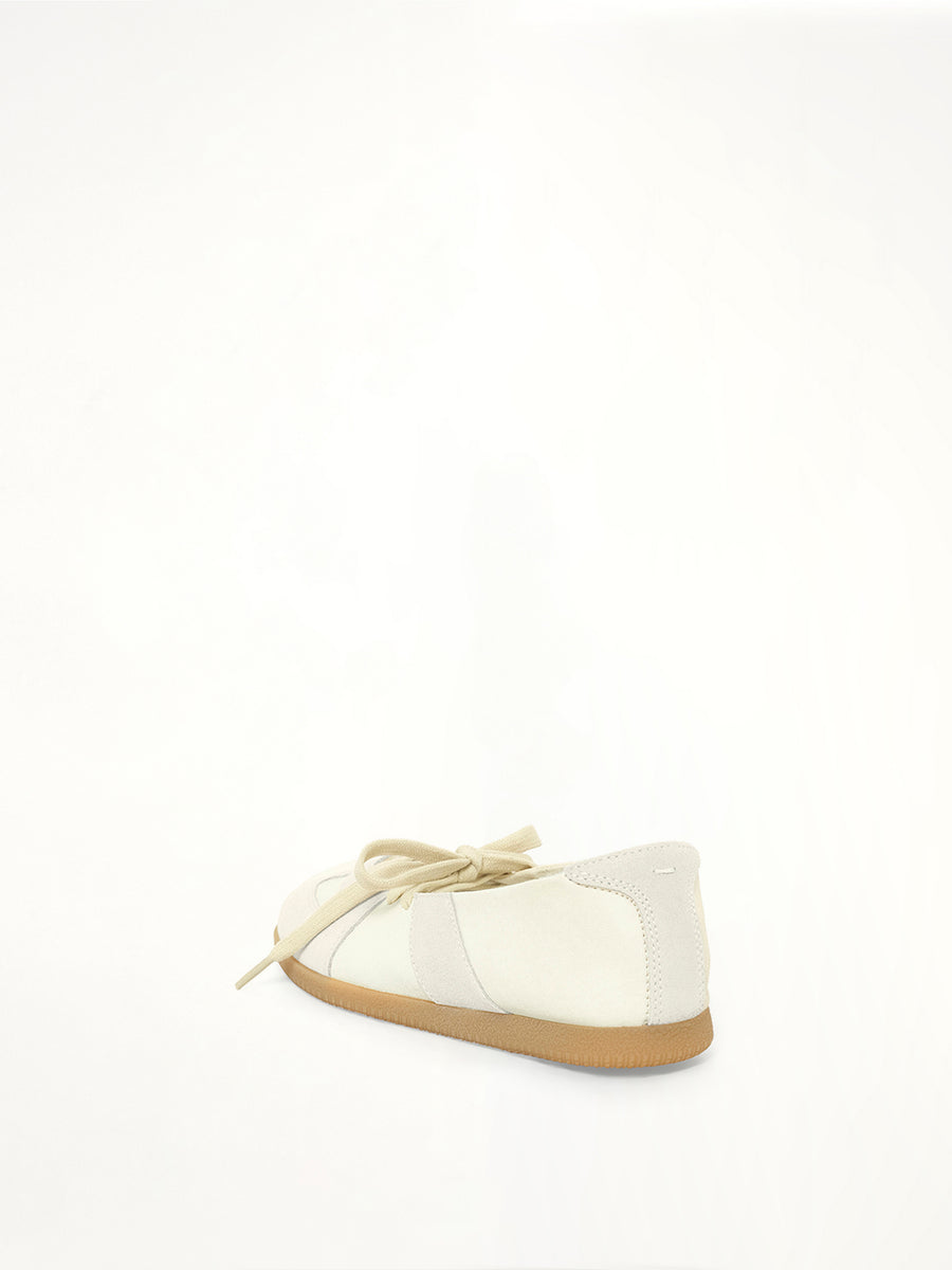 Replica Soft Laced Ballets in Bleached Sand