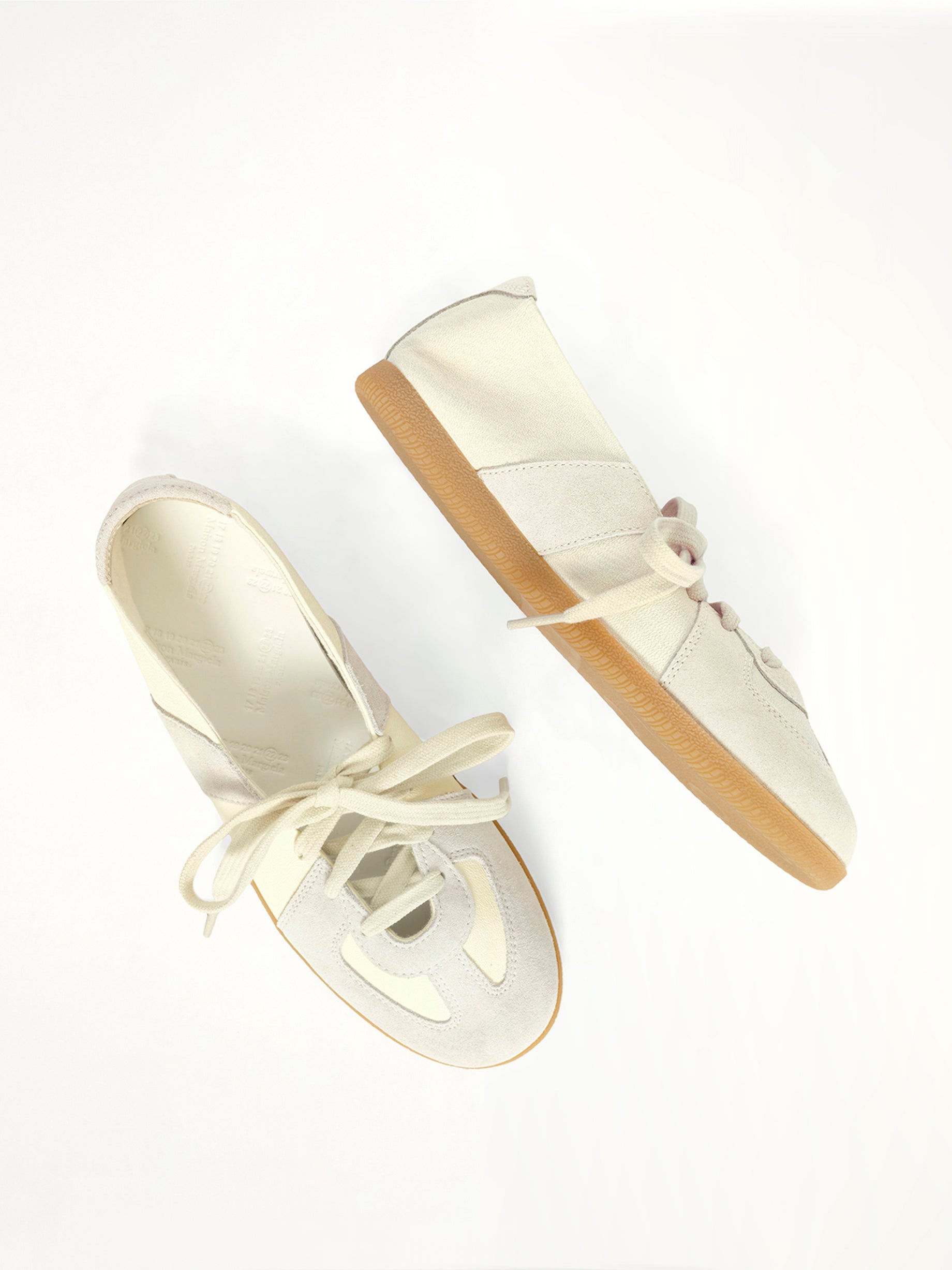 Replica Soft Laced Ballets in Bleached Sand