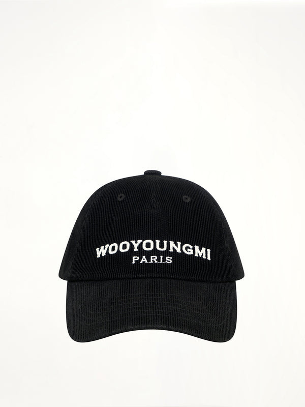 Wooyoungmi Paris Cap in Washed Black