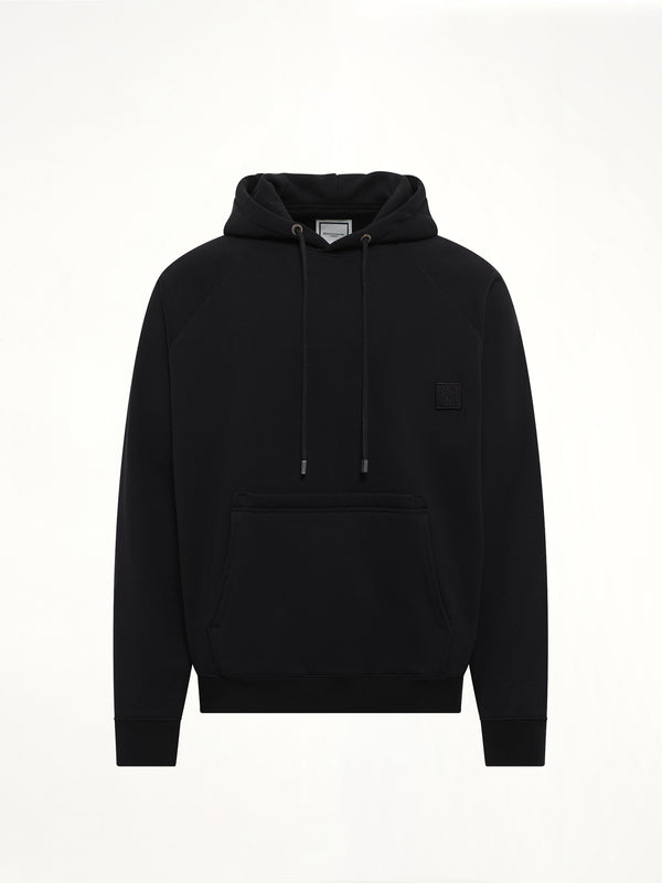 Back Print Hoodie in Black
