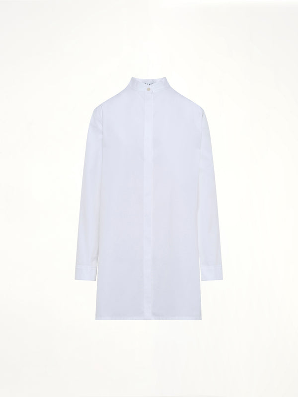 Cotton Poplin Shirt Set in White