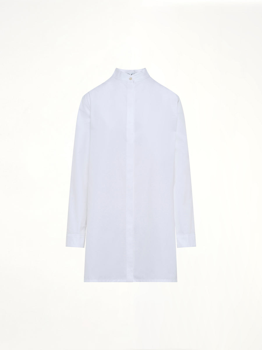 Cotton Poplin Shirt Set in White