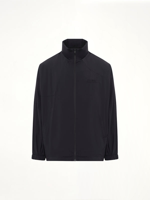 Crispy Thin Nylon Jacket in Black