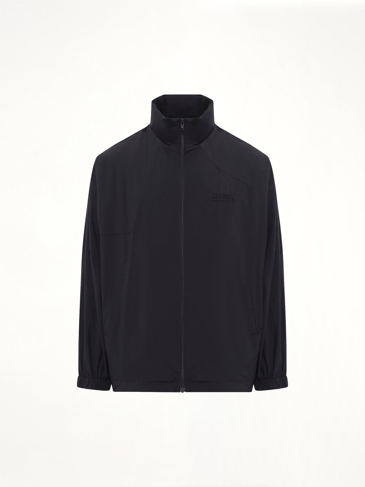 Crispy Thin Nylon Jacket in Black