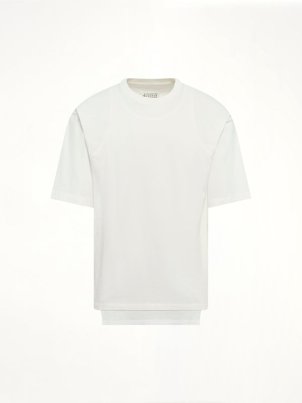 Double Layered T-Shirt in Off White