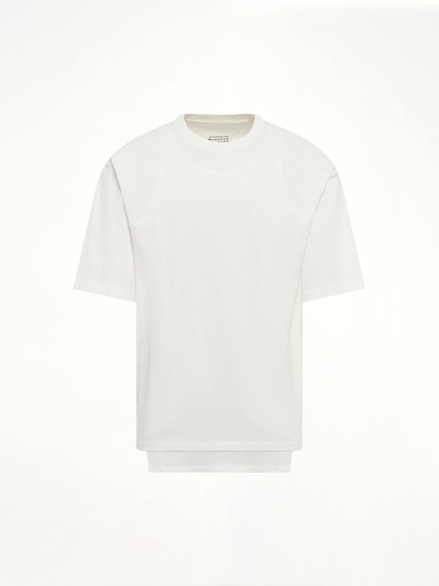 Double Layered T-Shirt in Off White