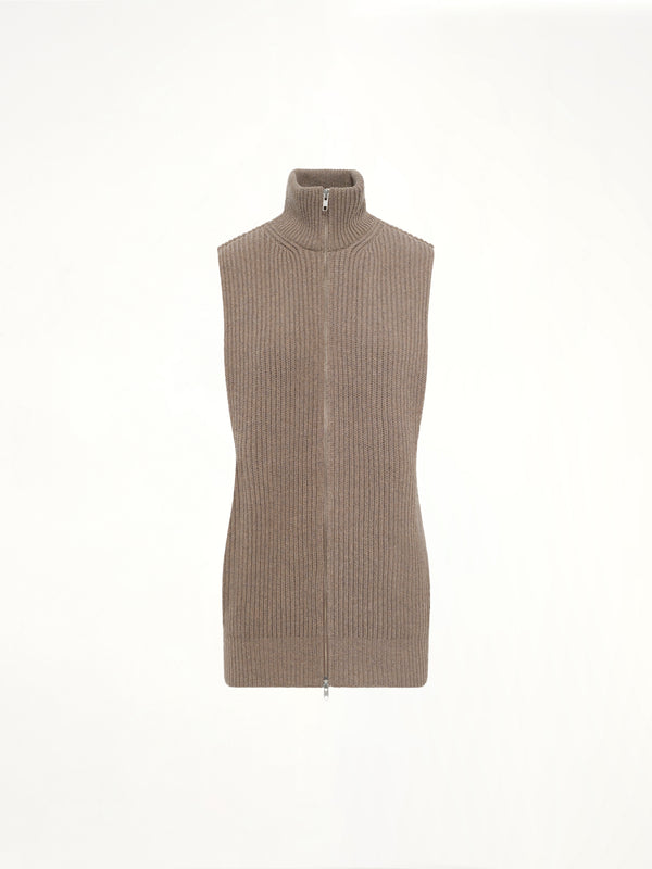 Gilet in Beige Melange
