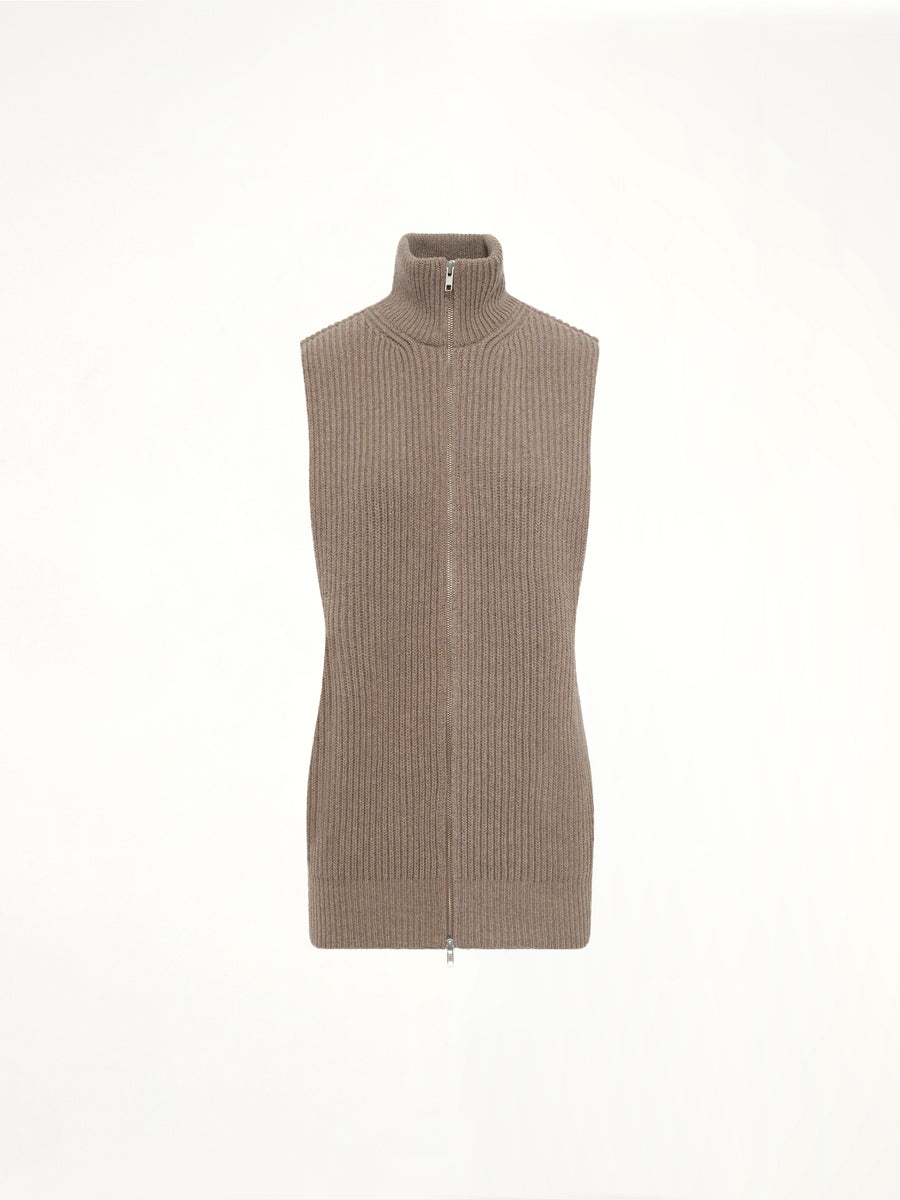 Gilet in Beige Melange