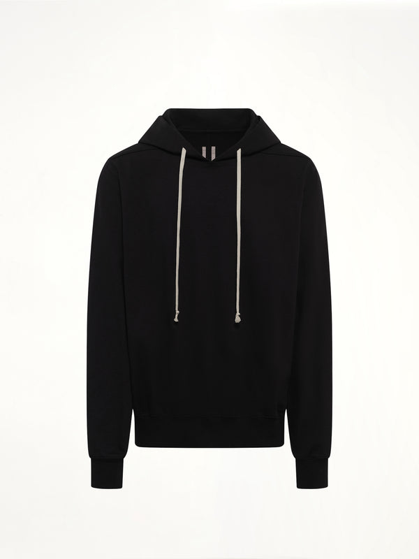 Heavy Jersey Hoodie in Black