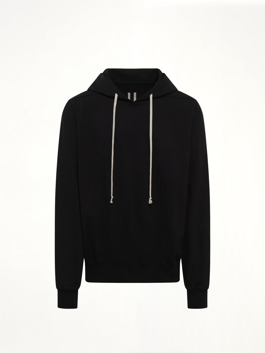 Heavy Jersey Hoodie in Black