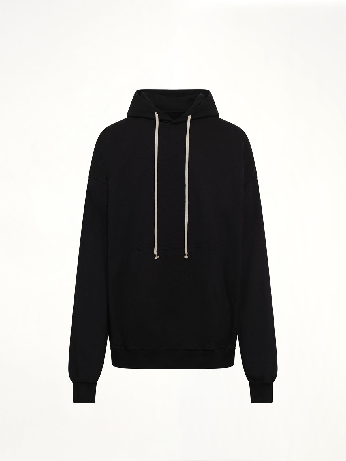 Heavy Jersey Hun Hoodie in Black