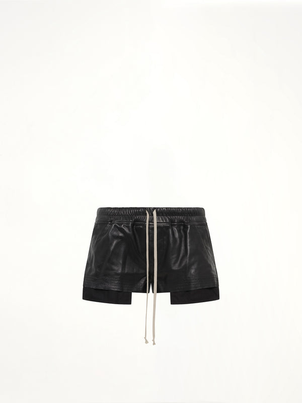 Lamb Leather FOG Boxers in Black