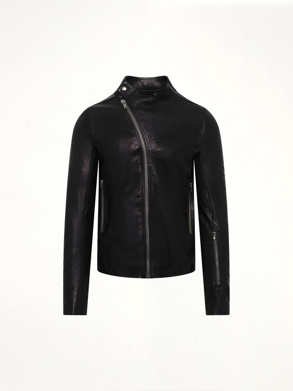 Leather Release Jacket in Black