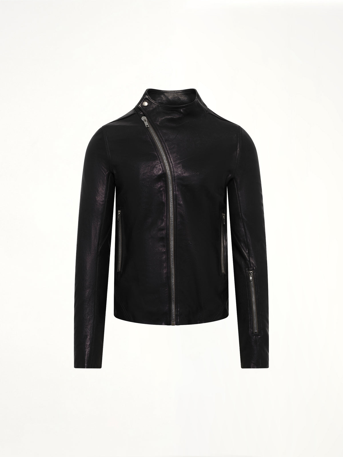 Leather Release Jacket in Black