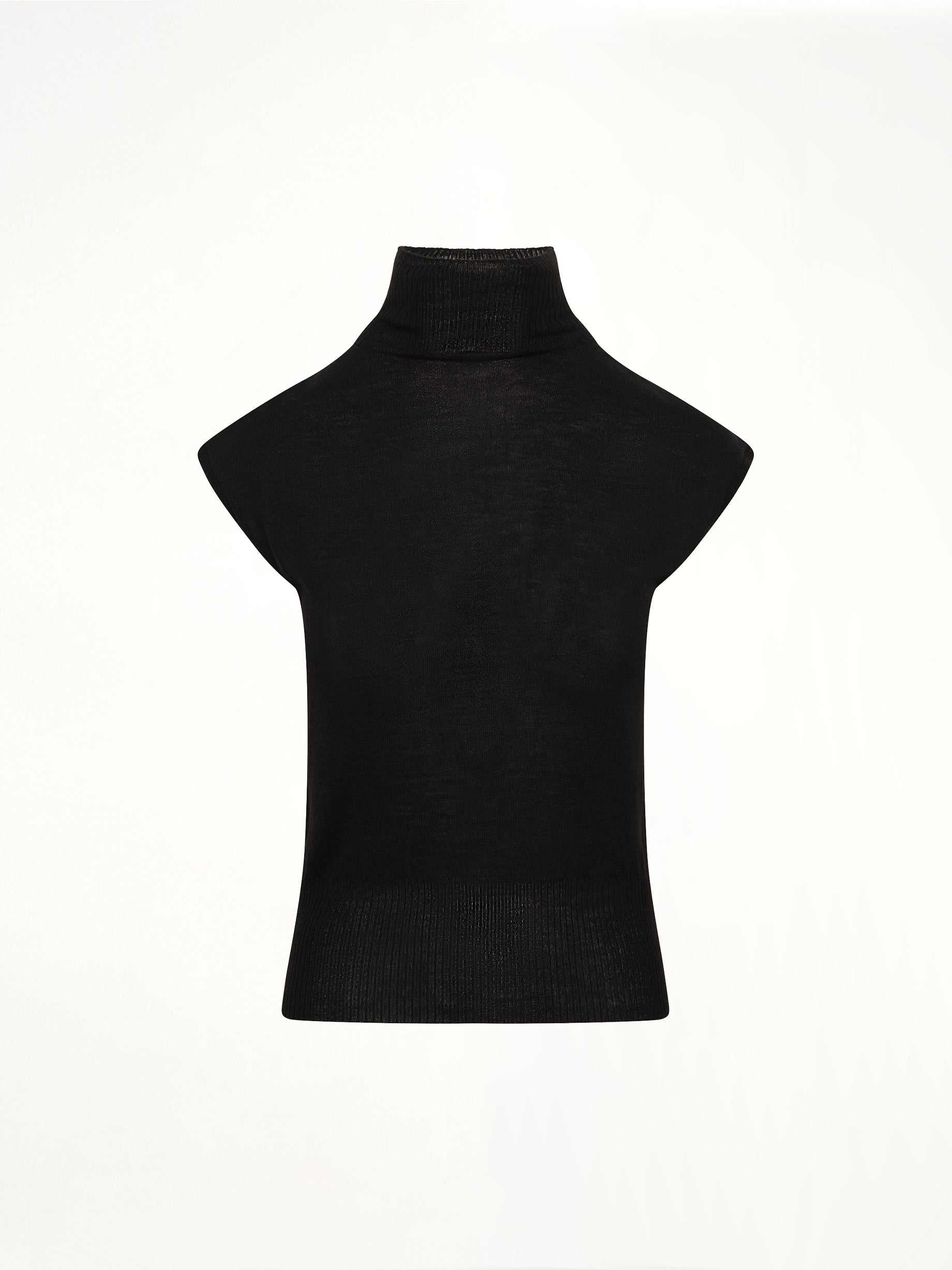 Lightweight Wool SL Turtle in Black