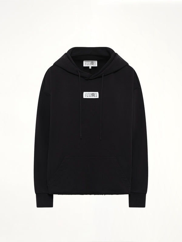 MM6 Patch Hoodie in Black