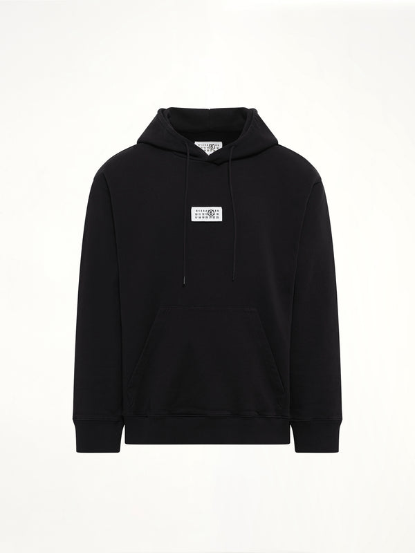 MM6 Patch Hoodie in Black