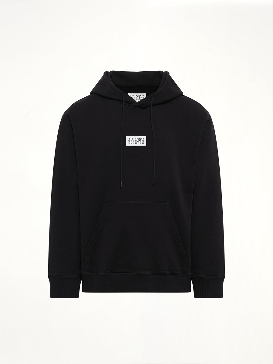 MM6 Patch Hoodie in Black