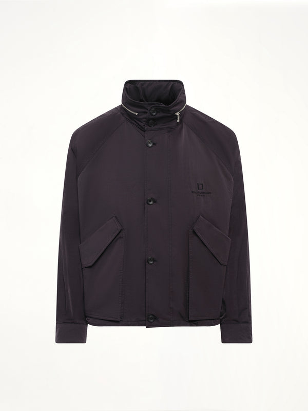Nylon Double Pocket Jacket in Black