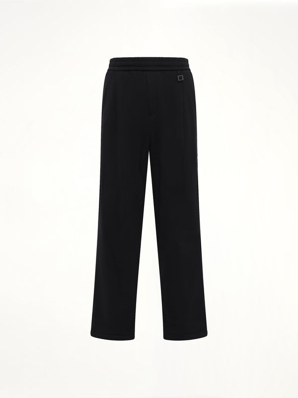 Pleated Sweatpants in Black